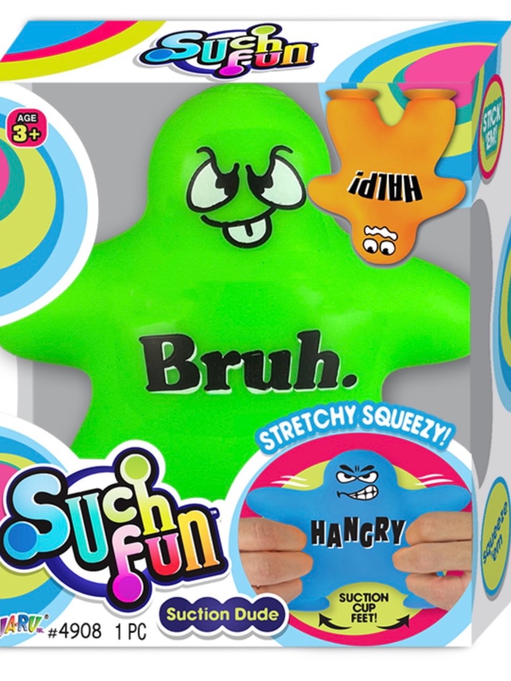Such Fun Stretchy Suction Dude - Green Bruh.